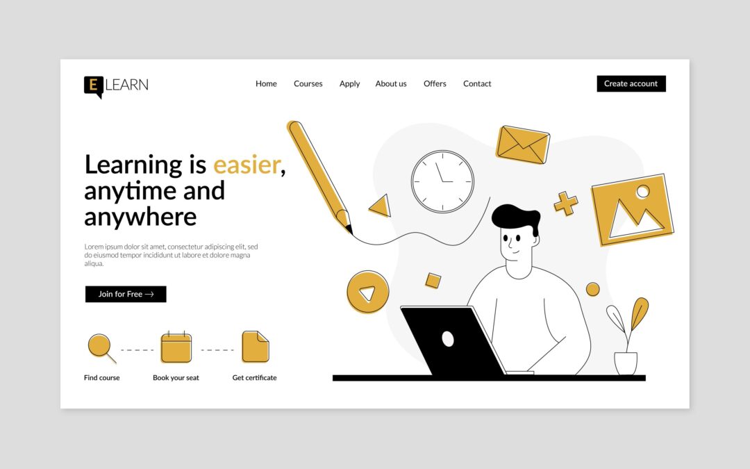 لاندينج بيج كورس أونلاين – تصميم تجريبي