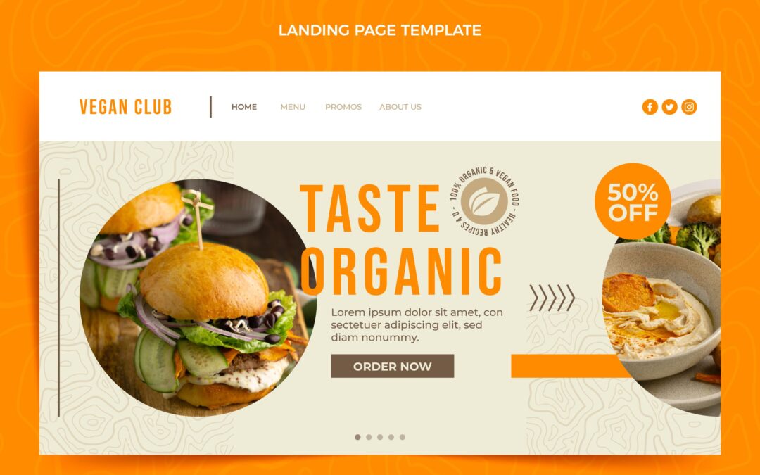 موقع مطعم صغير – تصميم تجريبي