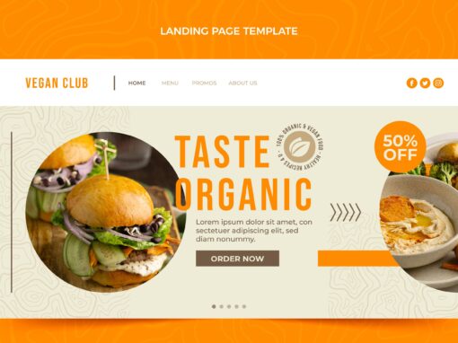 موقع مطعم صغير – تصميم تجريبي