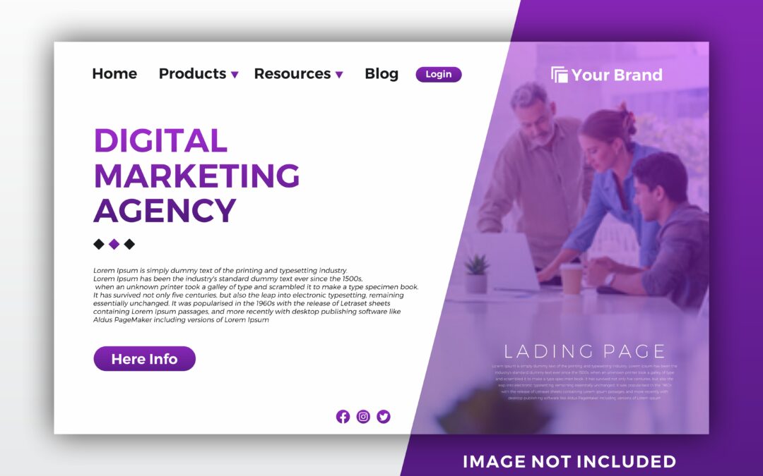 موقع وكالة تسويق – تصميم تجريبي