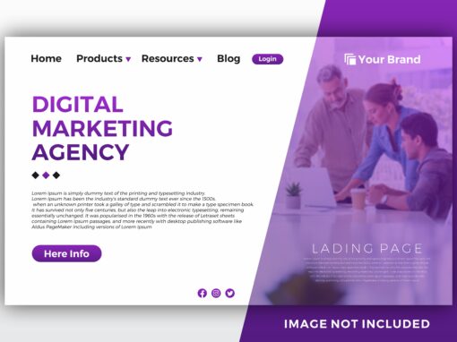 موقع وكالة تسويق – تصميم تجريبي