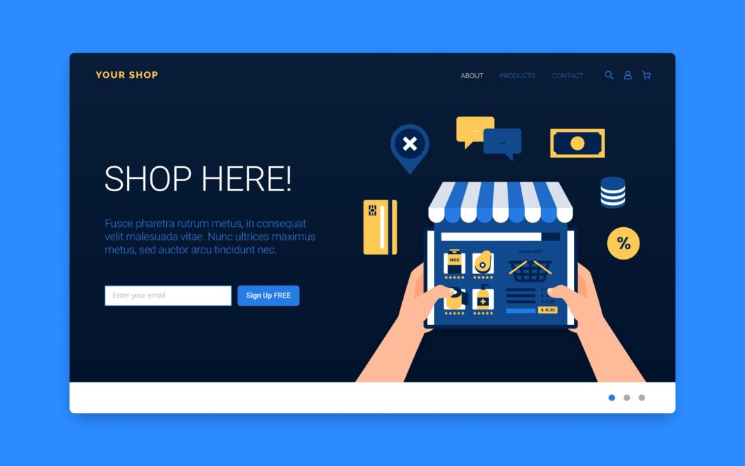 موقع شركة صغيرة – تصميم تجريبي