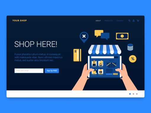 موقع شركة صغيرة – تصميم تجريبي