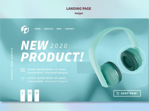 لاندينج بيج منتج – تصميم تجريبي